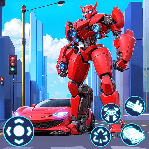 Game icon for Smash Car: Robot Racing by FireKula