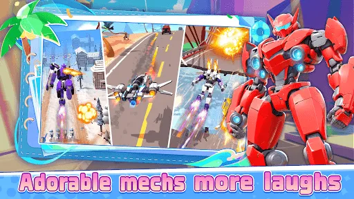 Gameplay screenshot 3 from Smash Car: Robot Racing - Racing game