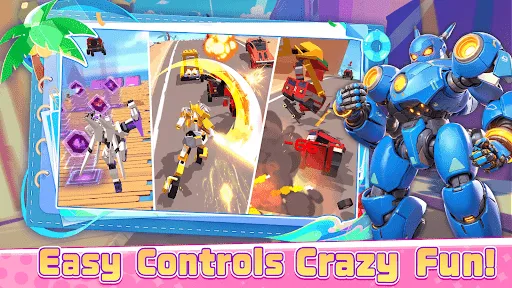 Gameplay screenshot 4 from Smash Car: Robot Racing - Racing game
